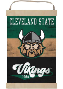KH Sports Fan Cleveland State Vikings Reversible Retro Banner Sign