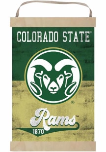 KH Sports Fan Colorado State Rams Reversible Retro Banner Sign