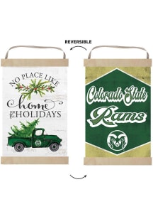 KH Sports Fan Colorado State Rams Holiday Reversible Banner Sign