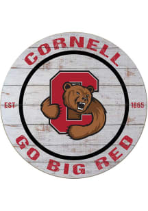 KH Sports Fan Cornell Big Red 20x20 Weathered Circle Sign