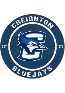 KH Sports Fan Creighton Bluejays 20x20 Colored Circle Sign