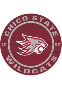 KH Sports Fan CSU Chico Wildcats 20x20 Colored Circle Sign
