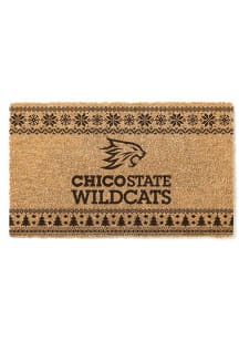 CSU Chico Wildcats Holiday Logo Door Mat