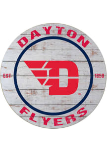 KH Sports Fan Dayton Flyers 20x20 Weathered Circle Sign