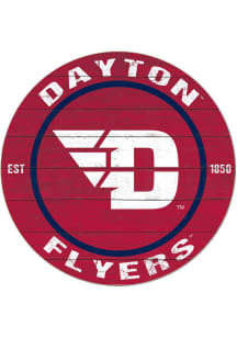 KH Sports Fan Dayton Flyers 20x20 Colored Circle Sign