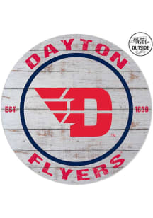 KH Sports Fan Dayton Flyers 20x20 In Out Weathered Circle Sign