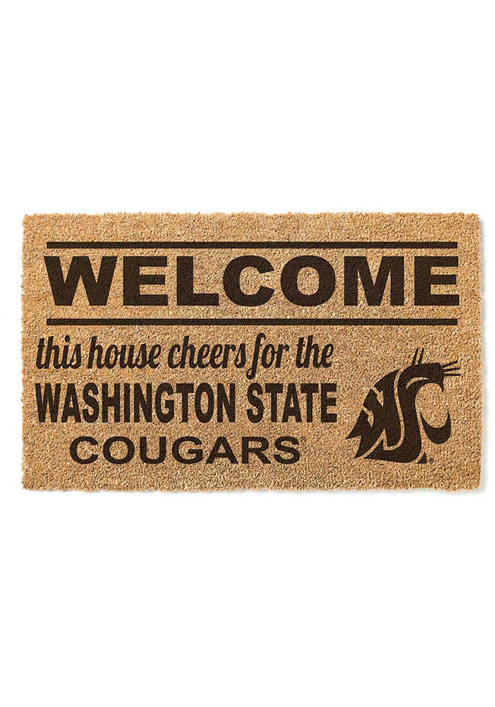 Washington State Cougars 18x30 Welcome Door Mat