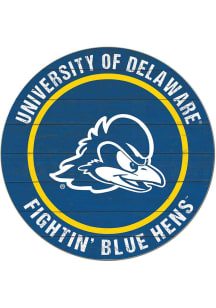 KH Sports Fan Delaware Fightin' Blue Hens 20x20 Colored Circle Sign