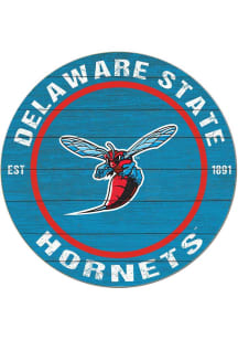 KH Sports Fan Delaware State Hornets 20x20 Colored Circle Sign