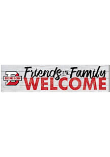 KH Sports Fan Denison Big Red 40x10 Welcome Sign - Red