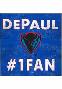 KH Sports Fan DePaul Blue Demons 10x10 #1 Fan Sign