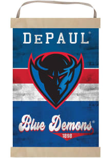 KH Sports Fan DePaul Blue Demons Reversible Retro Banner Sign