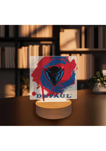 DePaul Blue Demons Paint Splash Light Desk Accessory