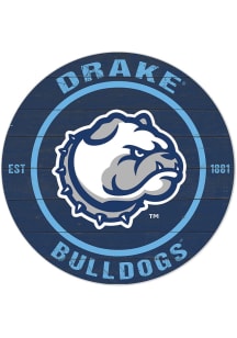 KH Sports Fan Drake Bulldogs 20x20 Colored Circle Sign