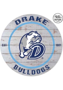 KH Sports Fan Drake Bulldogs 20x20 In Out Weathered Circle Sign