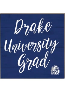 KH Sports Fan Drake Bulldogs 10x10 Grad Sign