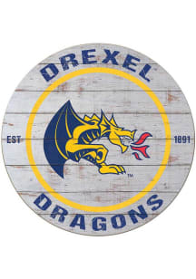 KH Sports Fan Drexel Dragons 20x20 Weathered Circle Sign