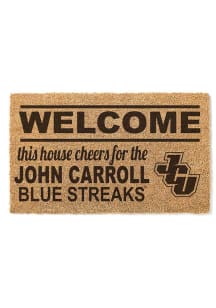 John Carroll Blue Streaks 18x30 Welcome Door Mat
