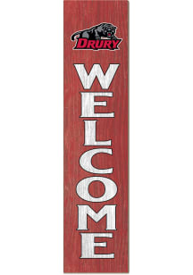KH Sports Fan Drury Panthers 11x46 Welcome Leaning Sign