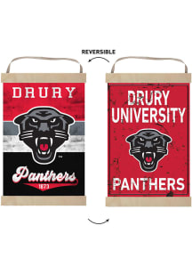 KH Sports Fan Drury Panthers Faux Rusted Reversible Banner Sign