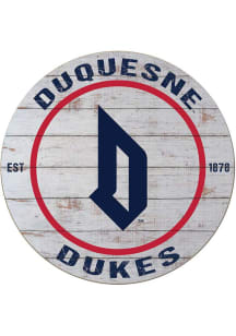 KH Sports Fan Duquesne Dukes 20x20 Weathered Circle Sign