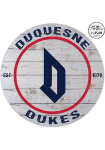 KH Sports Fan Duquesne Dukes 20x20 In Out Weathered Circle Sign