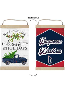 KH Sports Fan Duquesne Dukes Holiday Reversible Banner Sign
