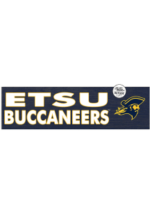KH Sports Fan East Tennesse State Buccaneers 35x10 Indoor Outdoor Colored Logo Sign