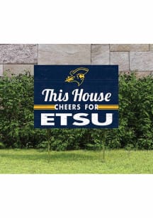 East Tennesse State Buccaneers 18x24 This House Cheers Yard Sign