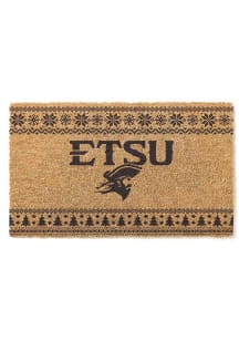 East Tennesse State Buccaneers Holiday Logo Door Mat