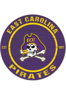 KH Sports Fan East Carolina Pirates 20x20 Colored Circle Sign