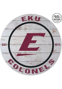 KH Sports Fan Eastern Kentucky Colonels 20x20 In Out Weathered Circle Sign
