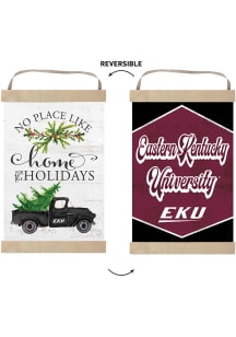 KH Sports Fan Eastern Kentucky Colonels Holiday Reversible Banner Sign