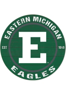 KH Sports Fan Eastern Michigan Eagles 20x20 Colored Circle Sign