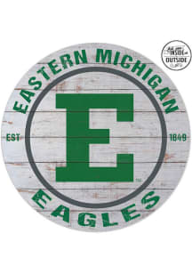 KH Sports Fan Eastern Michigan Eagles 20x20 In Out Weathered Circle Sign