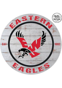 KH Sports Fan Eastern Washington Eagles 20x20 In Out Weathered Circle Sign