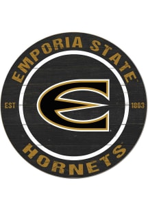 KH Sports Fan Emporia State Hornets 20x20 Colored Circle Sign