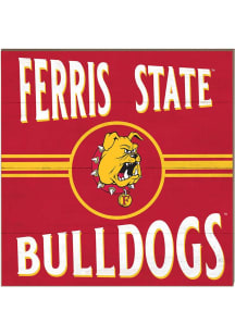 KH Sports Fan Ferris State Bulldogs 10x10 Retro Sign