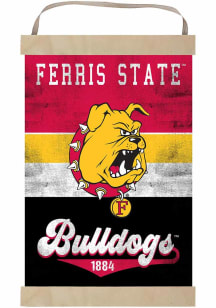 KH Sports Fan Ferris State Bulldogs Reversible Retro Banner Sign