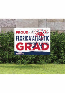 Florida Atlantic Owls 18x24 Proud Grad Logo Yard Sign