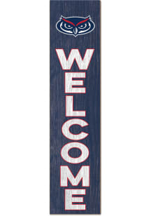 KH Sports Fan Florida Atlantic Owls 11x46 Welcome Leaning Sign