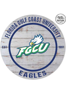 KH Sports Fan Florida Gulf Coast Eagles 20x20 In Out Weathered Circle Sign