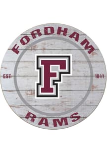 KH Sports Fan Fordham Rams 20x20 Weathered Circle Sign