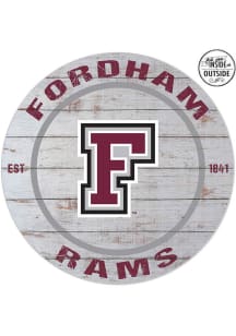 KH Sports Fan Fordham Rams 20x20 In Out Weathered Circle Sign