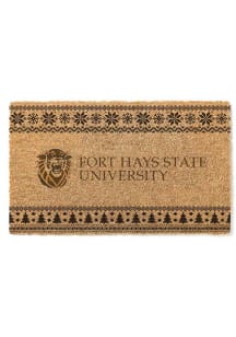 Fort Hays State Tigers Holiday Logo Door Mat