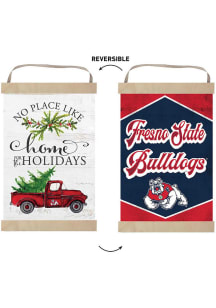 KH Sports Fan Fresno State Bulldogs Holiday Reversible Banner Sign