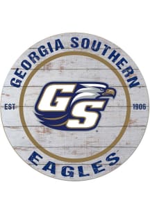 KH Sports Fan Georgia Southern Eagles 20x20 Weathered Circle Sign