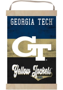 KH Sports Fan GA Tech Yellow Jackets Reversible Retro Banner Sign