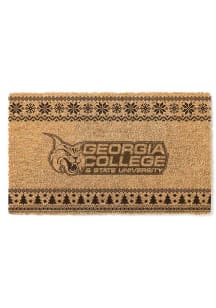 Georgia College Bobcats Holiday Logo Door Mat
