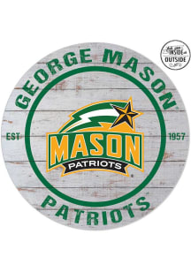 KH Sports Fan George Mason University 20x20 In Out Weathered Circle Sign